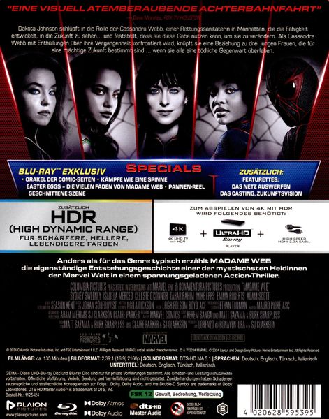 Produktbild: Madame Web (4K Ultra HD) (+ Blu-ray)