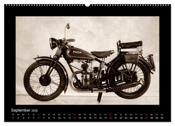 Produktbild: Motorrad Oldtimer aus &Ouml;sterreich (hochwertiger Premium Wandkalender 2026 DIN A2 quer), Kunstdruck in Hochglanz