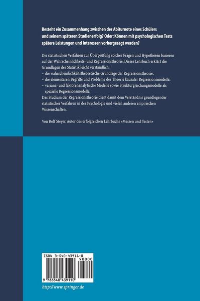 Produktbild: Wahrscheinlichkeit und Regression