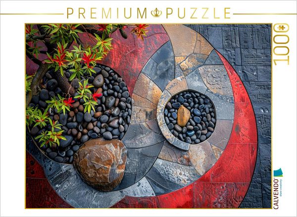 CALVENDO Puzzle Gelassenheit finden im Zen Garten | 1000 Teile Lege-Größe 64x48cm Foto-Puzzle für glückliche Stunden