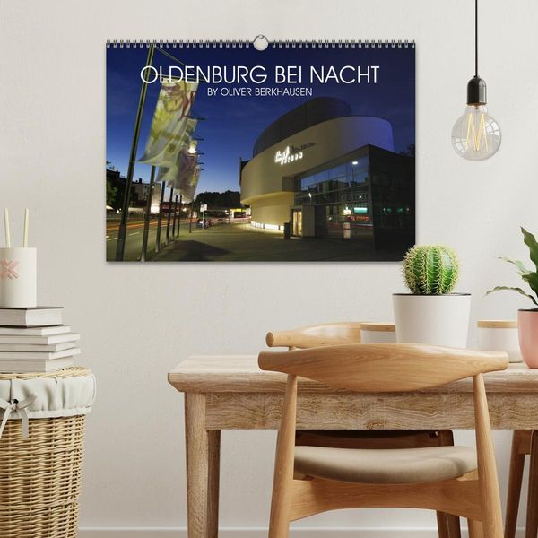 Produktbild: Oldenburg bei Nacht (Wandkalender 2026 DIN A3 quer), CALVENDO Monatskalender