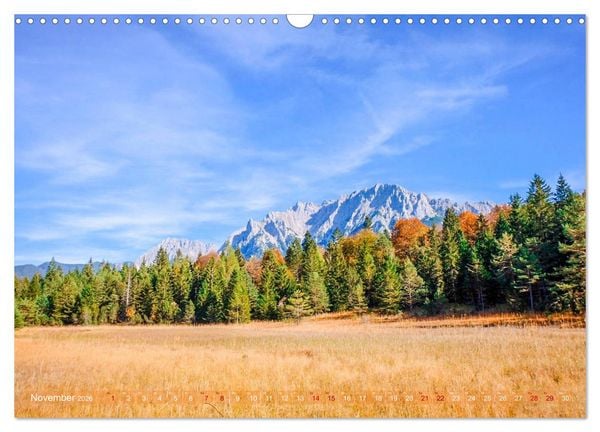 Produktbild: Garmisch Partenkirchen Land - Wasser und Berge sind Leben (Wandkalender 2026 DIN A3 quer), CALVENDO Monatskalender