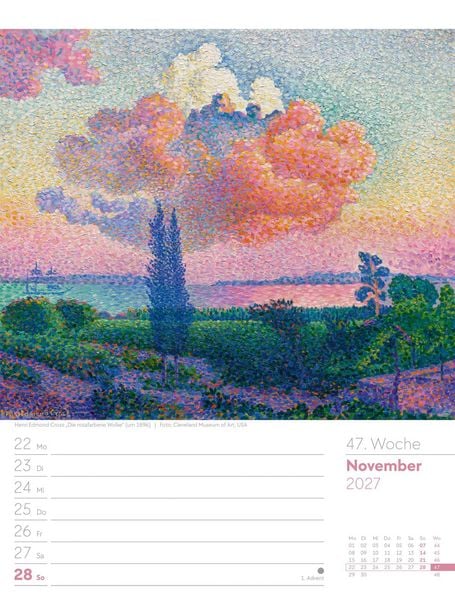 Produktbild: Kunstwelt Wochenplaner Kalender 2027 | Impressionismus und Klassische Moderne