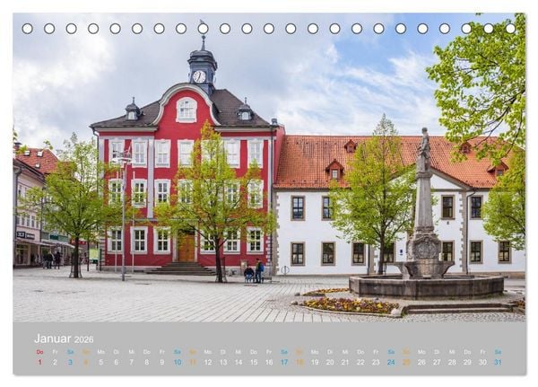 Produktbild: Suhl - die th&uuml;ringische Waffenmetropole (Tischkalender 2026 DIN A5 quer), CALVENDO Monatskalender