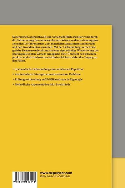 Produktbild: Systematisches Fallrepetitorium Verfassungsrecht