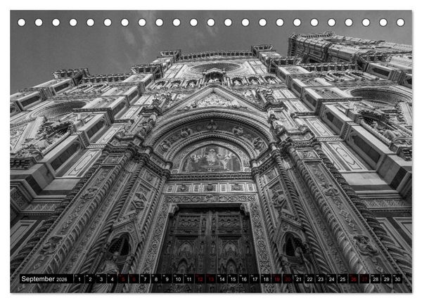 Produktbild: Toscana - monocromatico (Tischkalender 2026 DIN A5 quer), CALVENDO Monatskalender