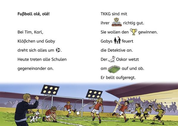 Produktbild: TKKG Junior, B&uuml;cherhelden Erstes Lesen, Tatort Fu&szlig;ballplatz