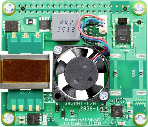 Produktbild: Raspberry Pi&reg; PoE+ Hat 3 B+, 4 B