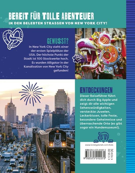 Produktbild: LONELY PLANET Kinderreisef&uuml;hrer Der Cityguide f&uuml;r Kids New York