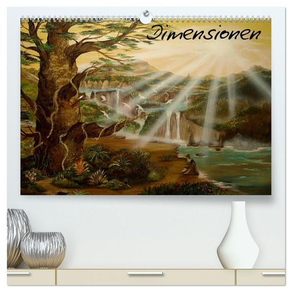 Dimensionen (hochwertiger Premium Wandkalender 2024 DIN A2 quer), Kunstdruck in Hochglanz