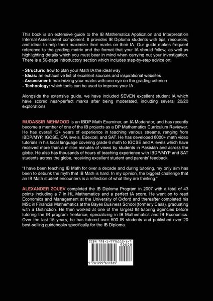 Produktbild: IB Math AI [Applications and Interpretation] Internal Assessment