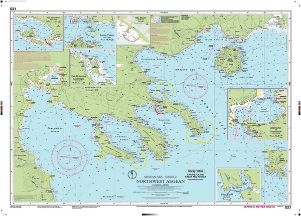 Produktbild: G21 Northwest Aegean Sea, Imray Chart