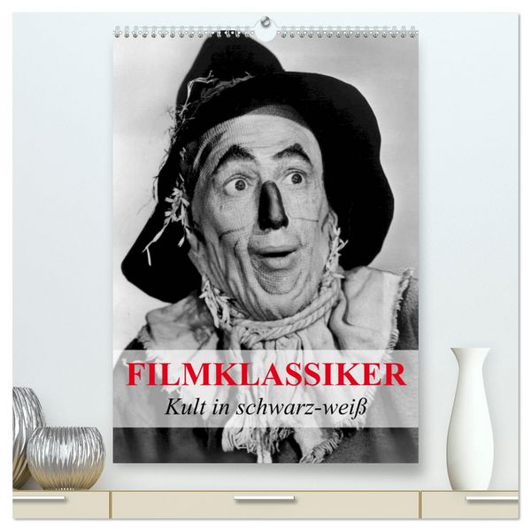 Produktbild: Filmklassiker - Kult in schwarz-wei&szlig; (hochwertiger Premium Wandkalender 2026 DIN A2 hoch), Kunstdruck in Hochglanz