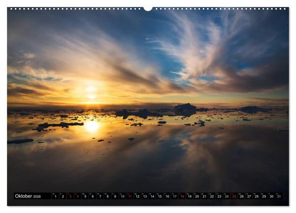 Produktbild: Ilulissat Eisfjord, Gr&ouml;nland. EIS - FORM UND LICHT (Wandkalender 2026 DIN A2 quer), CALVENDO Monatskalender