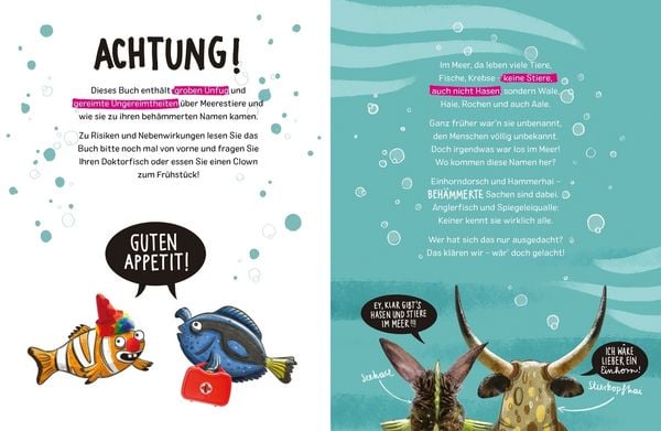 Produktbild: Ganz viele Meerestiere mit total behämmerten Namen und wie sie (ganz sicher) dazu kamen