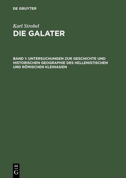 Produktbild: Untersuchungen zur Geschichte und historischen Geographie des hellenistischen und r&ouml;mischen Kleinasien