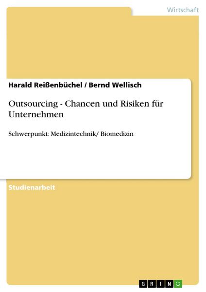 Produktbild: Outsourcing - Chancen und Risiken f&uuml;r Unternehmen