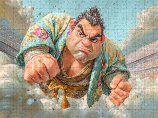 Produktbild: CALVENDO Puzzle Sumoringer Karikaturen | 2000 Teile Lege-Gr&ouml;&szlig;e 90x67cm Foto-Puzzle f&uuml;r gl&uuml;ckliche Stunden