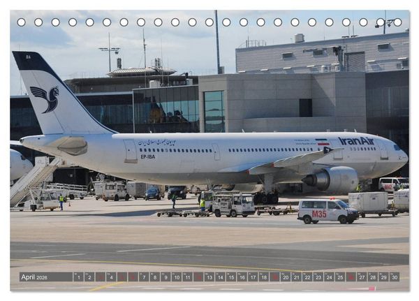 Produktbild: Flugzeuge zwischen Himmel und Erde (Tischkalender 2026 DIN A5 quer), CALVENDO Monatskalender