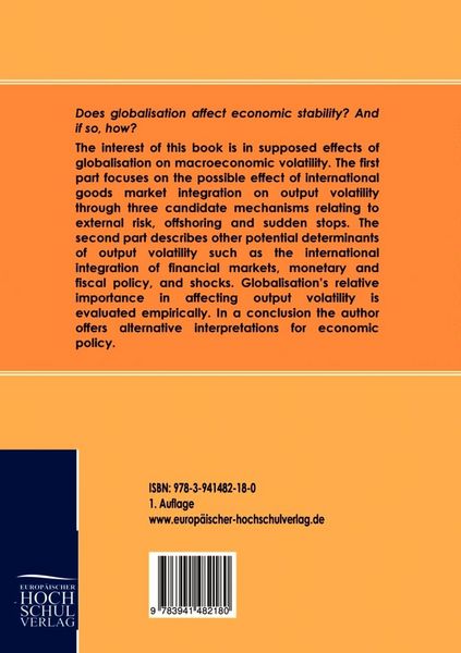 Produktbild: Globalisation and Macroeconomic Volatility