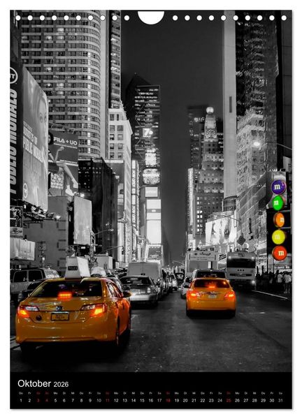 Produktbild: New York Colorkey (Wandkalender 2026 DIN A4 hoch), CALVENDO Monatskalender