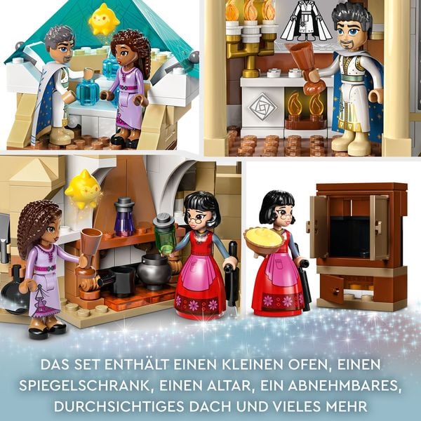 Produktbild: LEGO Disney Wish 43224 König Magnificos Schloss, Set zum Film mit Figuren