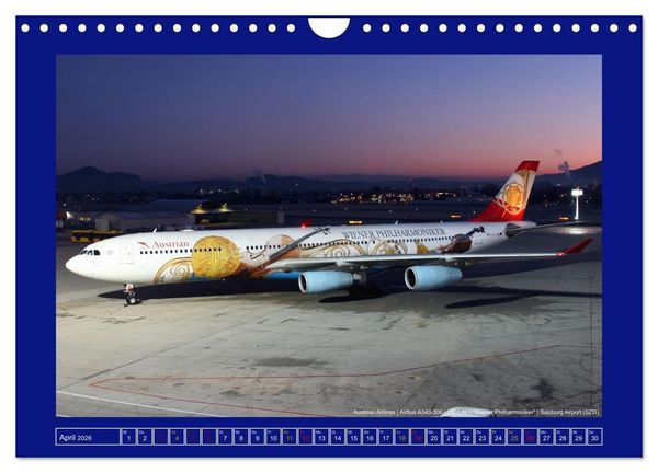 Produktbild: Bunte Airliner (Wandkalender 2026 DIN A4 quer), CALVENDO Monatskalender
