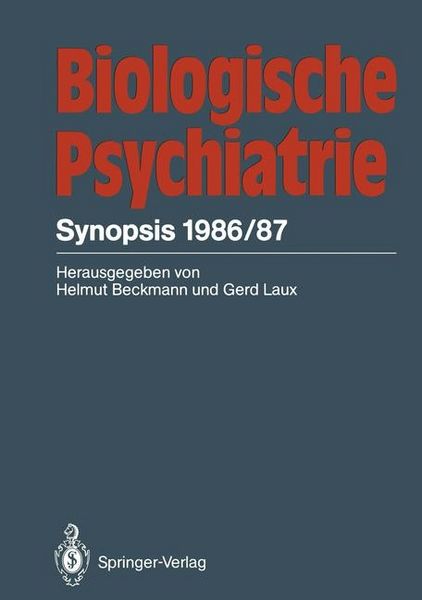Produktbild: Biologische Psychiatrie, Synopsis 1986/87