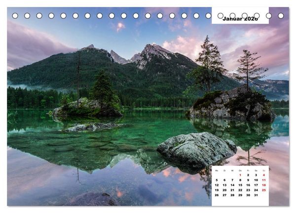 Produktbild: Faszination Ostalpen - von Berchtesgaden bis Slowenien (Tischkalender 2026 DIN A5 quer), CALVENDO Monatskalender
