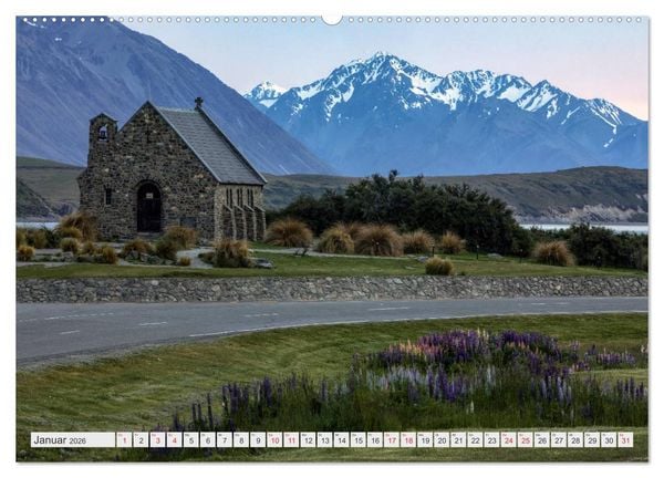 Produktbild: Neuseeland S&uuml;dinsel - Spektakul&auml;re Naturlandschaften im Kiwiland (Wandkalender 2026 DIN A2 quer), CALVENDO Monatskalender