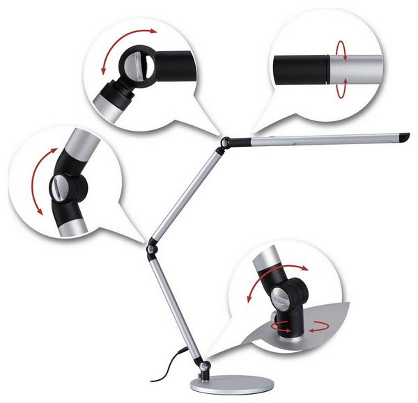 Produktbild: Paulmann Nova Coin 79562 LED-Tischlampe LED 9.5W Silber (matt)