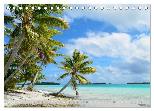 Produktbild: Bora Bora - Str&auml;nde und Landschaften (Tischkalender 2026 DIN A5 quer), CALVENDO Monatskalender