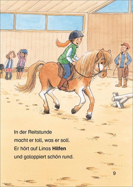 Produktbild: Lesel&ouml;wen 1. Klasse - Das neue Pferd in der Reitschule