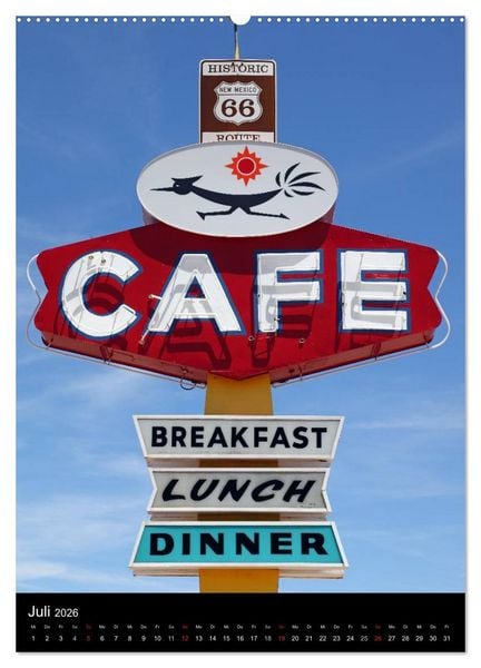 Produktbild: Route 66 (Wandkalender 2026 DIN A2 hoch), CALVENDO Monatskalender