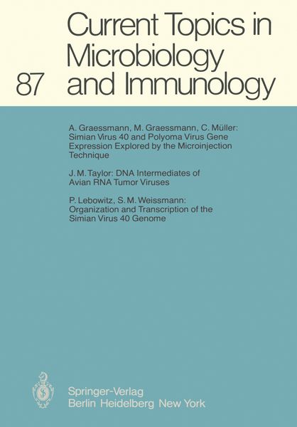 Produktbild: Current Topics in Microbiology and Immunology
