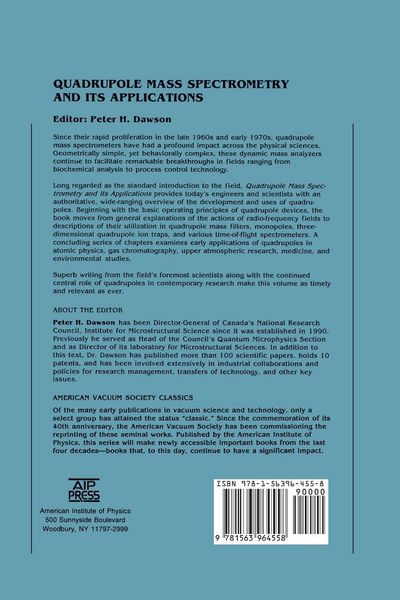 Produktbild: Quadrupole Mass Spectrometry and Its Applications