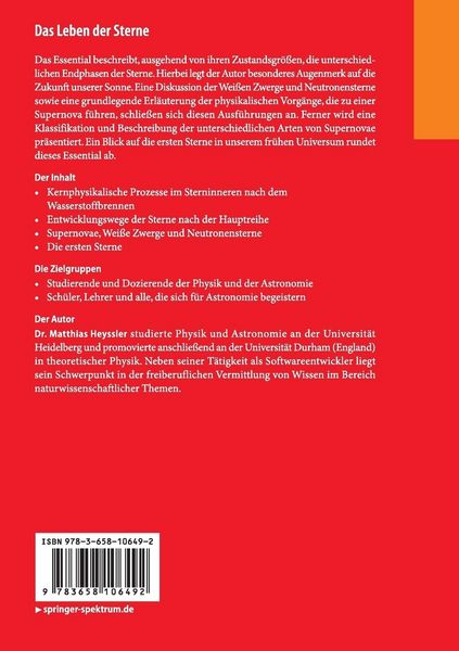 Produktbild: Das Leben der Sterne