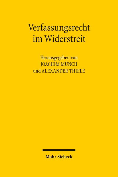 Produktbild: Verfassungsrecht im Widerstreit