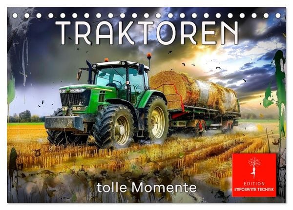 Produktbild: Traktoren - tolle Momente (Tischkalender 2026 DIN A5 quer), CALVENDO Monatskalender