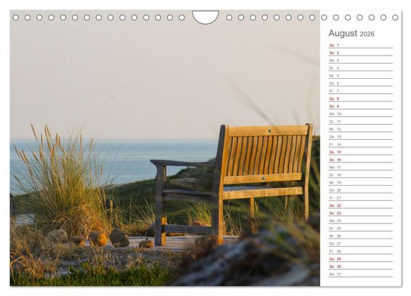 Produktbild: Nodseeinsel Sylt - Impressionen der beliebtesten Insel Deutschlands (Wandkalender 2026 DIN A4 quer), CALVENDO Monatskalender