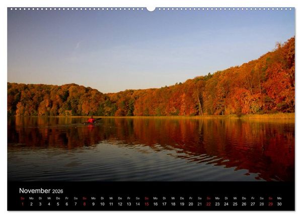 Produktbild: WasserSpiegel Mecklenburgische Seenplatte (Wandkalender 2026 DIN A2 quer), CALVENDO Monatskalender