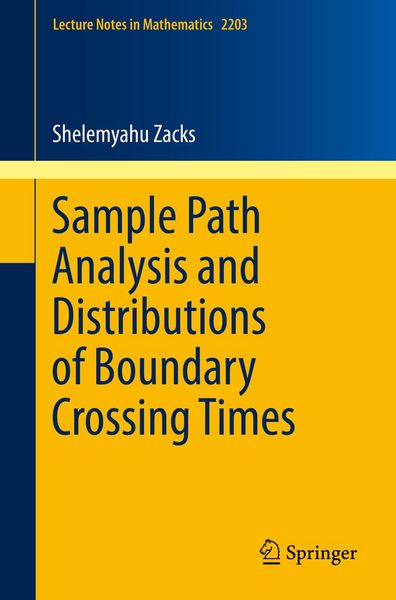 Produktbild: Sample Path Analysis and Distributions of Boundary Crossing Times