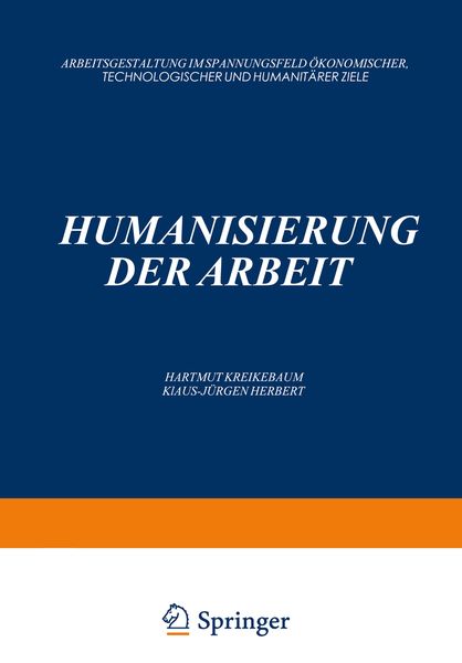 Produktbild: Humanisierung der Arbeit