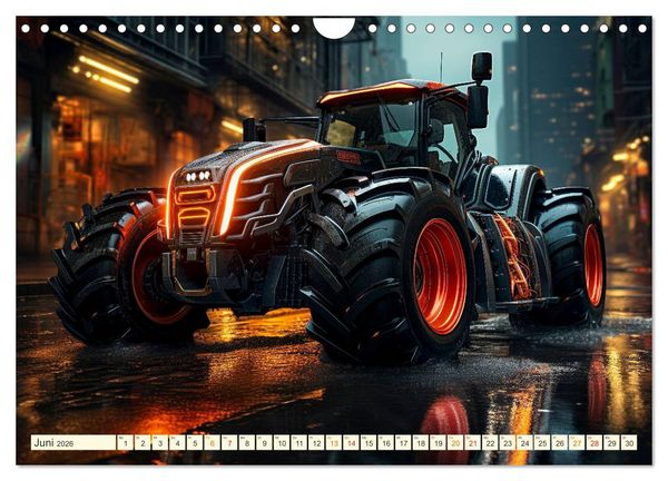 Produktbild: Traktor Fantasien (Wandkalender 2026 DIN A4 quer), CALVENDO Monatskalender