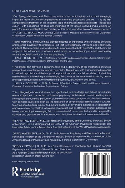 Produktbild: Cultural Competence in Forensic Mental Health