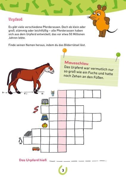 Produktbild: Frag doch mal ... die Maus: Mein R&auml;tselblock mit der Maus &ndash; Pferde und Ponys