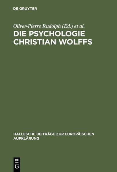 Produktbild: Die Psychologie Christian Wolffs