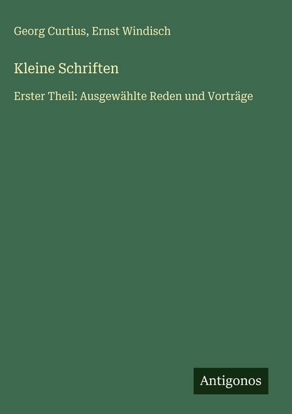 Produktbild: Kleine Schriften