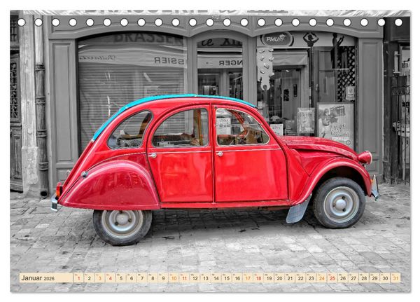Produktbild: Citro&euml;n 2CV - Entenparade (Tischkalender 2026 DIN A5 quer), CALVENDO Monatskalender