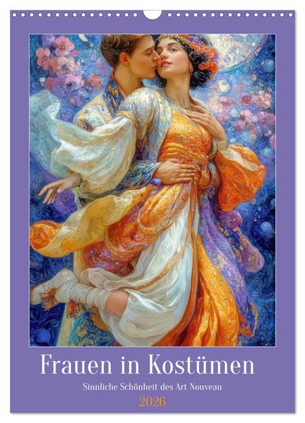 Produktbild: Frauen in Kost&uuml;men - Sinnliche Sch&ouml;nheit des Art Nouveau (Wandkalender 2026 DIN A3 hoch), CALVENDO Monatskalender